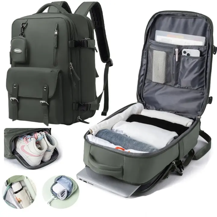Mochila de Viaje para Mujer, Equipaje de Mano, Easyjet, Impermeable con cable USB - 1