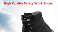 Botas altas para hombre, zapatos de seguridad de cuero para trabajo con punta de acero y antiperforación, zapatos impermeables - details 18