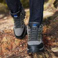 Zapatillas De Deporte De Aventura De Caña Alta Unisex De Talla Grande, Agarre Duradero, Antideslizante, Con Cordones, Comodidad, Ideal Para Botas De Senderismo Al Aire Libre, Calzado Para Hombre - details 11