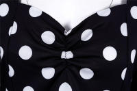 Vestido de fiesta elegante con lunares y mangas de mariposa para mujer, estilo veraniego. - details 26