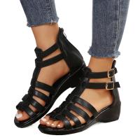 Sandalias informales con tacón de cuña para mujer, zapatos de verano - details 5