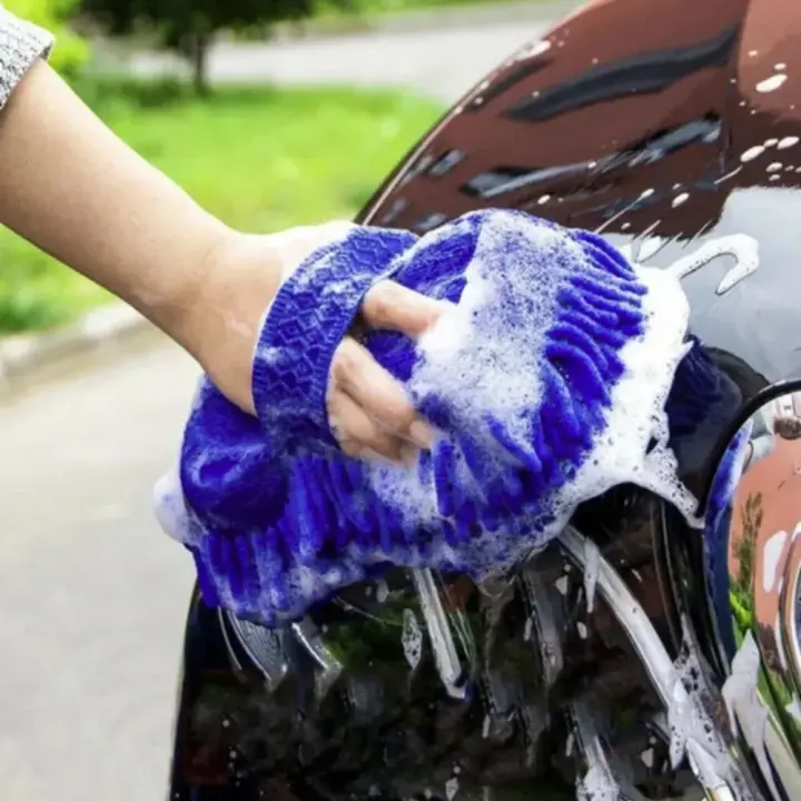 Cepillo de esponja para lavado de coche, microfibra suave para limpieza de carrocería, absorción de agua, lavado de Detalles - 1