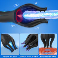 Sexo glande entrenador pene masaje masturbador masculino 10 velocidades vibrador glande vibrador juguetes sexuales para hombres retraso duradero resistencia Exer - details 3
