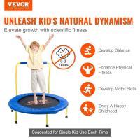 Trampolín Plegable para Niños Cama Elástica Interior y Exterior 92cm Mango de Espuma - details 1