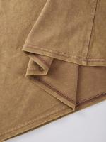 Camisetas lavadas con estampado abierto de sandía para mujer, Camiseta de algodón Y2K, Top holgado de Hip Hop, ropa suave y transpirable - details 12