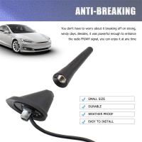 Antena universal para automóvil, antena corta pequeña para automóvil de 6,5 cm (2,5 pulgadas), accesorios para mini radio para automóvil, entradas FM/AM M5 M6, negro - details 1