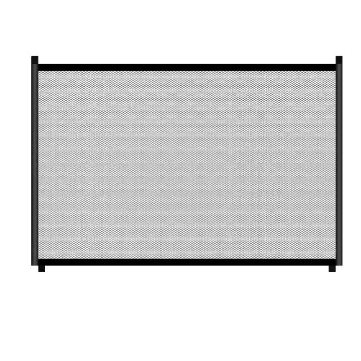 Puerta de seguridad para perro, valla plegable de malla ingeniosa para interior y exterior, suministros para mascotas - 1