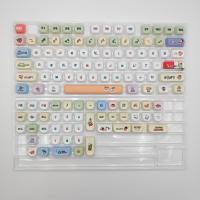 Crayon pequeña nueva clase MOA altura keycap teclado mecánico tapa personalidad personalizada lindo polvo sublimación PBT keycap (teclado no incluido) - details 7