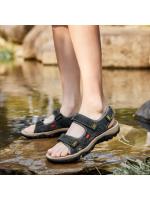 Sandalias de Cuero para Hombres en Verano Nuevo Diseño de Dedo Abierto Antideslizante - details 1