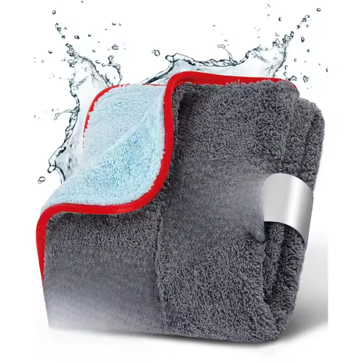 Paños de microfibra para pulido y limpieza de coche de 60x40 cm, ideales para vidrios y tableros - 1