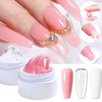 Gel de Construcción de Uñas de Gel Sólido Rosa/Clear/Blanco Escultura 3D DIY - details 1