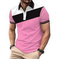 Polo de Manga Corta de Verano Camiseta Casual de Golf para Hombres 100% Poliéster Tendencia de Moda - details 2