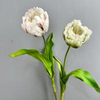 Diseño de escena, ramas de tulipán artificiales de PU, Festival de tacto Real, tallo de tulipán rococó, recuerdo de fiesta de flor de tulipán de imitación hecho a mano - details 11
