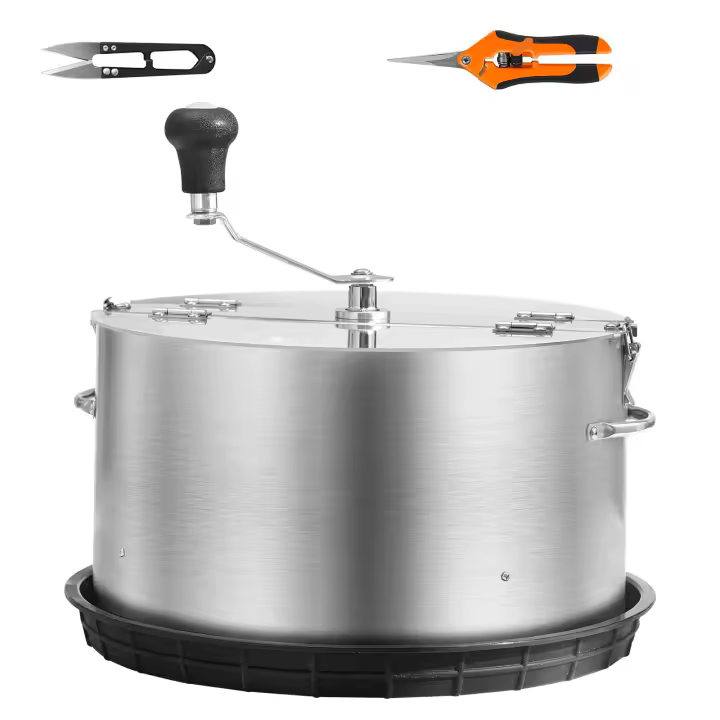 SucceBuy Recortadora manual de hojas de brotes de acero inoxidable con cubierta transparente de PET para plantas hidropónicas, podadoras manuales incluidas - 1