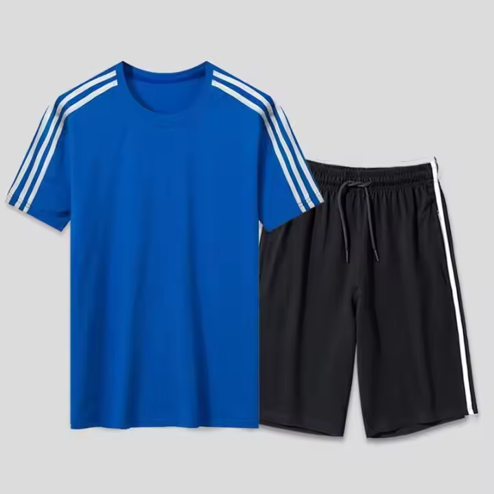 Conjunto Escolar de Camiseta Pantalones Cortos de Manga Corta Versátiles para Estudiantes - 1