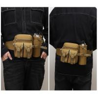 Bolsa táctica para hervidor de agua camuflaje al aire libre multifuncional pequeña bolsa de cintura herramienta satchel ciclismo viaje hombres y mujeres deportes pequeña bolsa de pecho - details 3