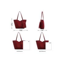Bolso de Hombro de Cuero de Anteiro de Lujo Leten Patrón Paisley, Forro de Cuero, Exterior PVC/Vinilo Bolso de Mano Vintage de Otoño para Damas 2024 - details 2