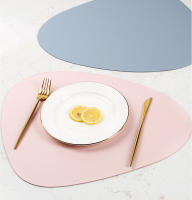Manteles de Mesa de Estilo Nórdico Impermeables, Antideslizantes, Aislantes de Calor de Cuero PU para Mesas de Comedor - details 5