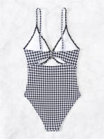 Bañador de una pieza para mujer, traje de baño ahuecado, Monokini Sexy con tirantes, ropa de playa sin espalda para verano - details 8