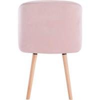 Terciopelo, Sillón Ergonómico con Respaldo y Brazos para Salón y Dormitorio, Estilo Nórdico, Patas de Madera - details 4