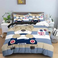 Cubierta de Edredón con Diseño de Oso de Dibujos Animados Microfibra 2/3PCS Ropa de Cama para Niñas y Niños Comfortable y Adorable - details 19