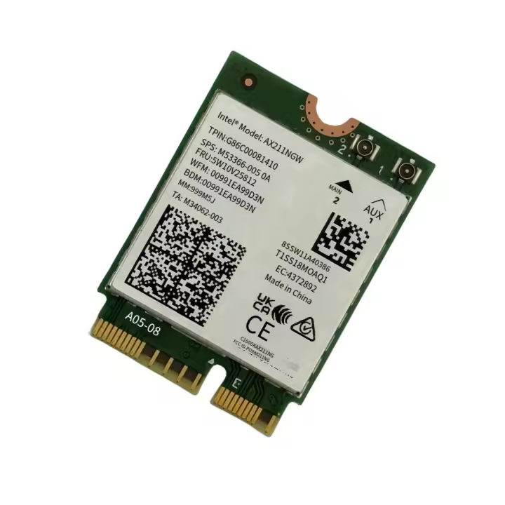 Tarjeta de Red Industrial Edición Wireless Gigabit con Antena Externa Edición WIFI 6E P14S P15S AIR14 Componentes de Computadora - 1