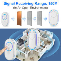 Timbre de Puerta Inalámbrico Inteligente Sectyme para Exteriores IP65 Impermeable Kit de Campana de Puerta con Luces LED Alarma de Seguridad Mejores de Bienvenida a Casa Melodías - details 5
