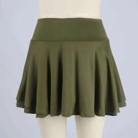 Falda plisada de tenis para mujer, pantalones cortos deportivos cómodos con diseño de cintura alta de doble capa, Color sólido, para verano - details 15