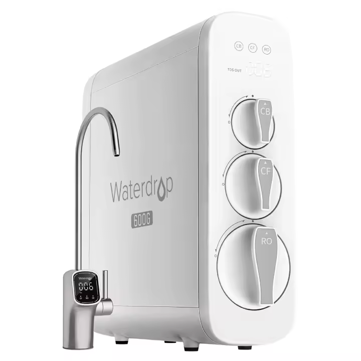 Waterdrop Sistema de filtrado de agua por ósmosis inversa, certificado NSF/ANSI 58 y 372, reducción de TDS, 600 GPD, G3P600 - 1