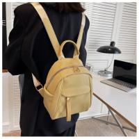 Bolso mujer 2025 nueva mochila de cuero suave para mujer, mochila pequeña de viaje literario de moda bolso de mujer - details 20