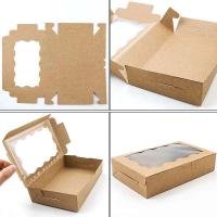 Cajas de Dulces de Pastel de Papel Kraft 10/20Pcs Ideal para Empaquetado de Joyas de Boda - details 9