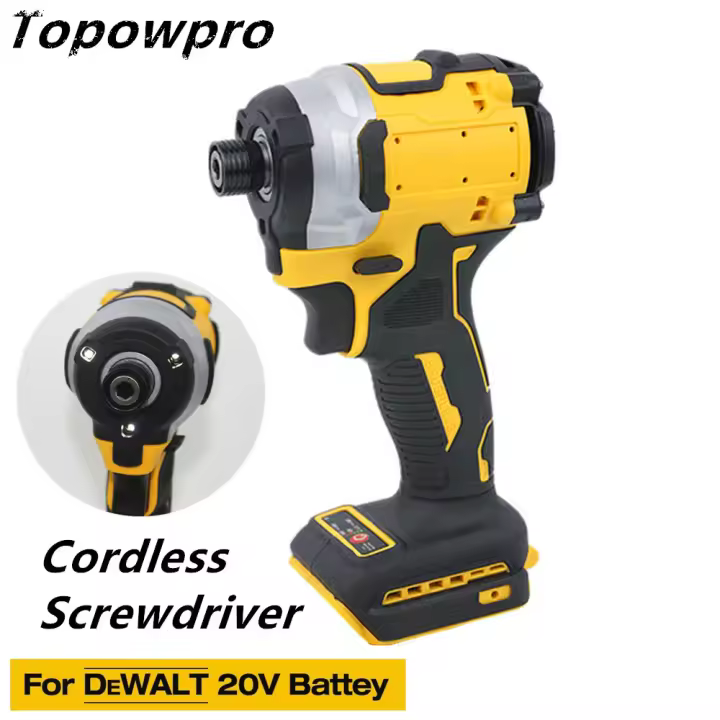 Llave de trinquete eléctrica sin escobillas 1/4" driver impacto para reparación de herramientas eléctricas de batería de 18-20V - 1