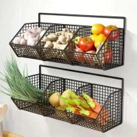 Estantes de cocina en forma de O de cebolla, desagüe de pared, condimentos, especias, verduras y frutas, no perforados - details 2