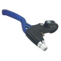 Palancas de freno de bicicleta, 2 piezas, aleación de aluminio, Universal, 4 dedos, 2,2 cm, se adapta a la mayoría de bicicletas, MTB, BMX, bicicleta de carretera, 1 par (Azul) - details 0