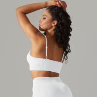 Hamidou-Sujetador deportivo Sexy para mujer, ropa interior deportiva a prueba de golpes, almohadilla extraíble para el pecho, para gimnasio, entrenamiento, Fitness, correr, Tops de realce - details 48