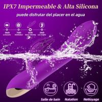 Vibradorador Mujer Juguetes Eróticos Pareja Sexuales Grande Dildo Realista Vibrador Punto G Vibradores Consoladores.. para Mujer con Vibración Masajeador de Clítoris Femenino Sexualmujer 10 Modos - details 4