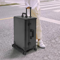 Estuche de maquillaje enrollable de 22 ", organizador de viaje con 8 piezas, 5W, bombillas LED, 3 tipos de Color y espejo negro, 12V - details 0