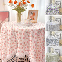 Mantel con estampado Retro wer, cubierta de comedor INS, mantel de escritorio de comedor con borde de encaje, manteles para fiestas y banquetes - details 2