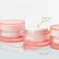 Crema hidratante reafirmante medicube Triple colágeno con ácido hialurónico, elastina premium, manteca de karité para el cuidado de las arrugas - details 4