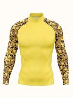 Protección solar para hombres, parte superior de traje de baño de cuello alto, de secado rápido, elástica - details 10
