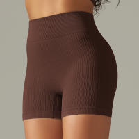 Hamidou-pantalones cortos de Yoga para mujer, Shorts deportivos de cintura alta, sin costuras, con realce de glúteos, para gimnasio, entrenamiento de verano - details 47