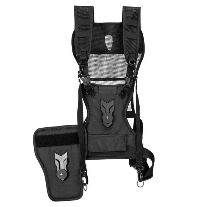 Chaleco de arnés de cámara múltiple Dual 2, Correa rápida con funda lateral, correa de transporte de cámara, portador II, correas seguras para fotógrafo - 1