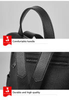FOXER-Mochila De cuero dividido para mujer, bolso escolar de gran capacidad, bolso de viaje para oficina - details 15