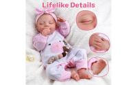 Muñecas de bebé Reborn de 20 pulgadas, cuerpo completo de vinilo para dormir, niña bebé con niños de más de 3 años - details 1