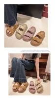 Pantuflas mujer 2025 nuevas con falda, zapatillas geniales de suela gruesa - details 2