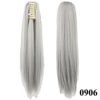 Accesorios para el cabello de fibra resistente al calor para mujer, extensión de cabello, cola de poni, peluca larga y recta, pinza para cola de caballo - details 14