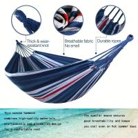 Hamaca Camping Individual 2025 - Nylon 600D Ultraresistente para Jardín/Exterior/Viajes |   Soporte 200kg, Plegable en 5s (Incluye Mosquetones y Bolsa Impermeable) - details 4