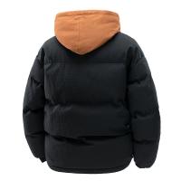 Chaqueta de Invierno para Hombre, con Capucha, Informal, Cortavientos, Gruesa, Estilo Parka, Holgada, Sencilla, Cómoda y Abrigada - details 2