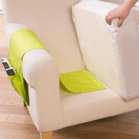 Sofa Armrest Table TV Remote Control Organizer Holder Sofa Chair Armchair Caddy With 4 Pockets  For Cell Phone TV Remote Control Magazines - details 7
