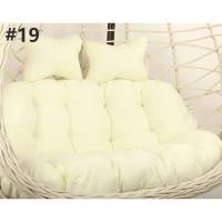 Cojín de Silla de Doble Asiento para Columpio de Huevo sin o con Relleno Cubierta Redonda Desmontable de Papasan para Casa y Patio - details 23